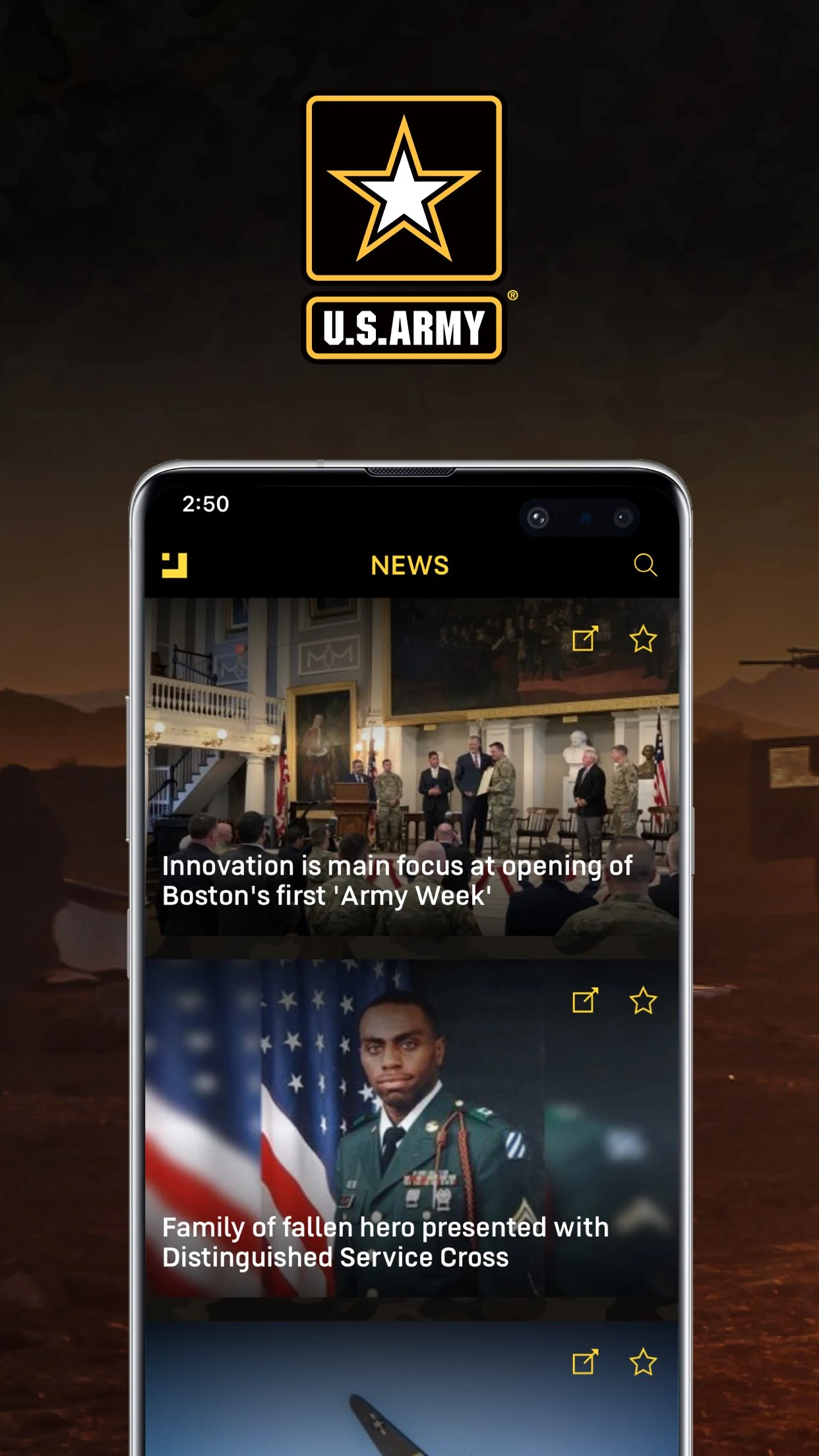 U.S. Army News and Information screenshot